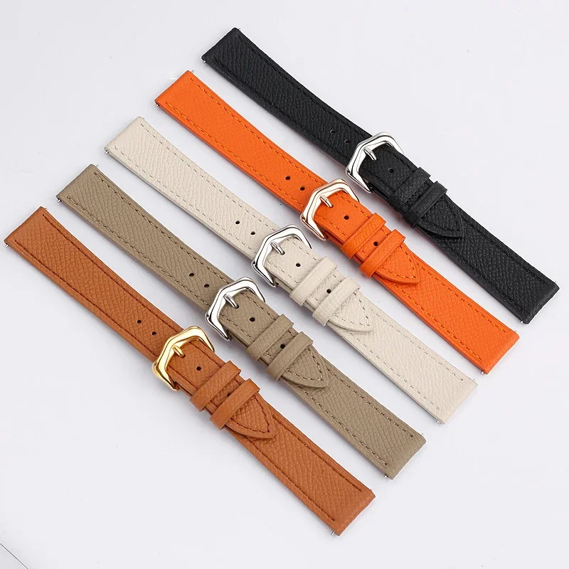 Suitable for Cartie Tank London Solo Key Dumont Watch Strap Men's Genuine Leather Women 14 16 18 20 Wrist Strap Accessories