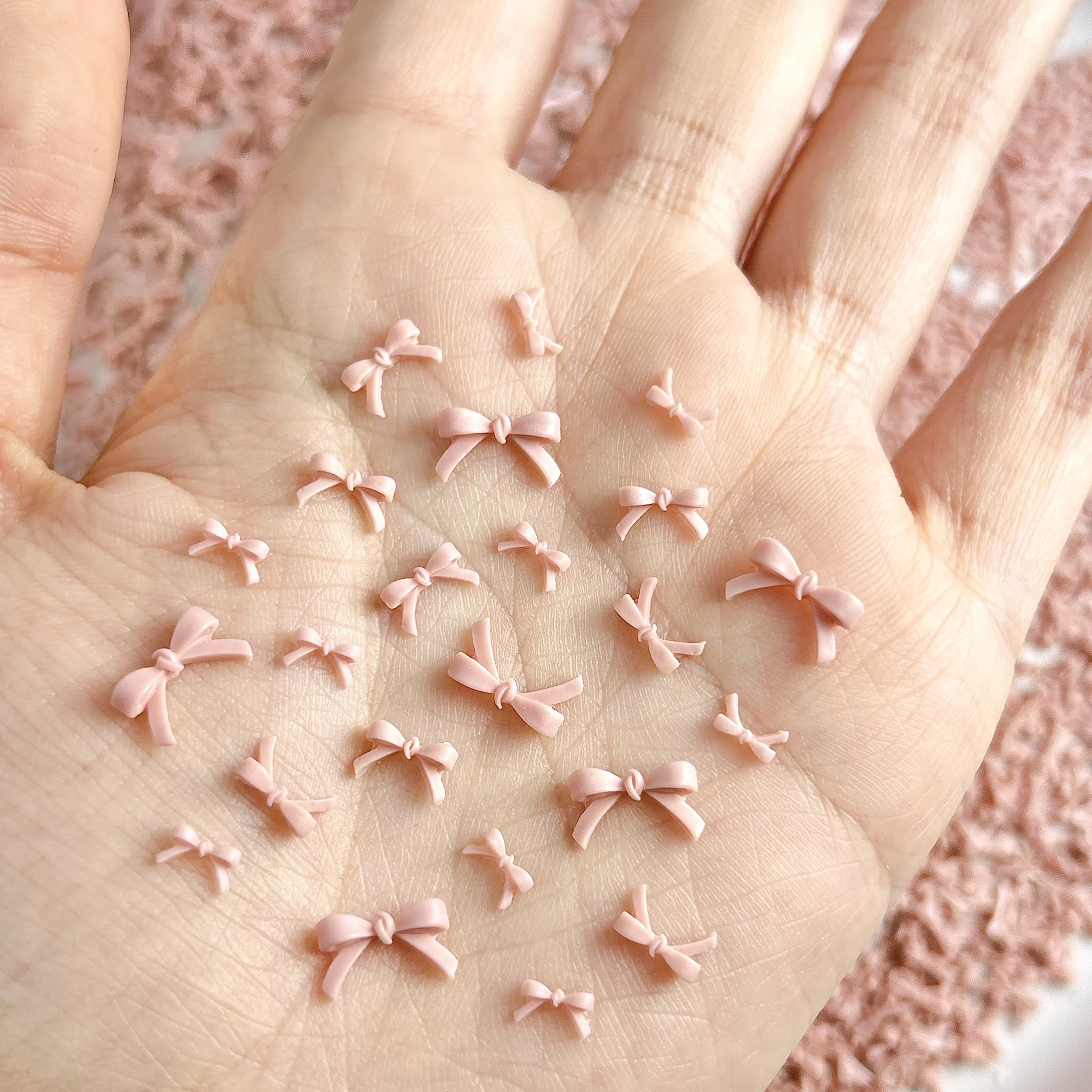 100 قطعة 3-Size القرفة اللون الحد الأدنى القوس مسمار الفن الديكور الحلو بلون القوس مسمار السحر لوازم DIY بها بنفسك الحرف اليدوية #2