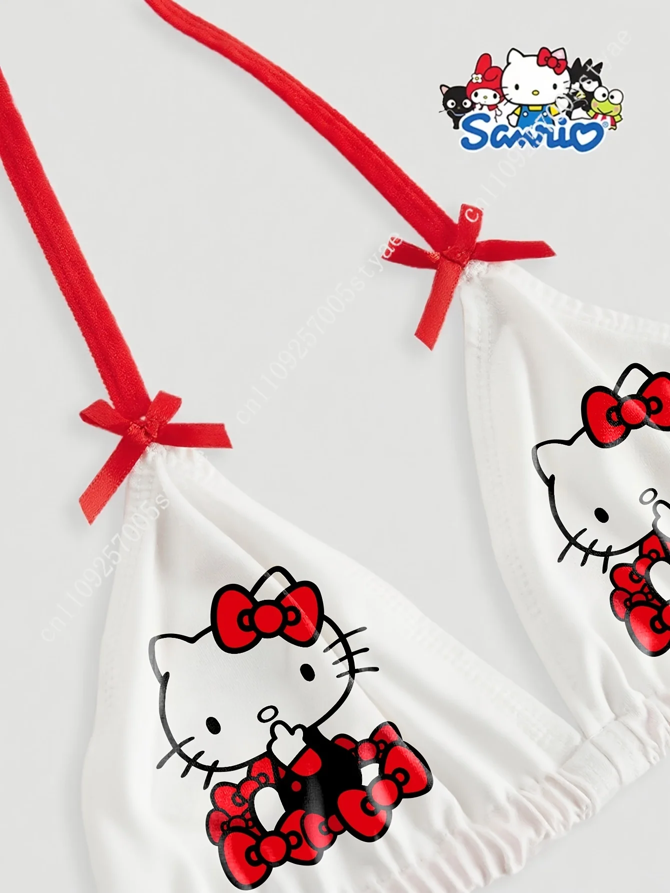 Conjunto Bikini Sanrio Hello Kitty Rojo - usage example