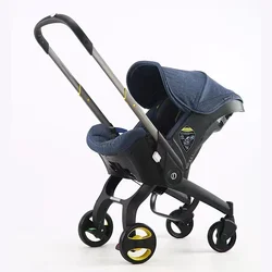 Baby Stroller 3 in 1 Pram Carriages For Newborn Lightweight Buggy Travel System Multi-function Cart