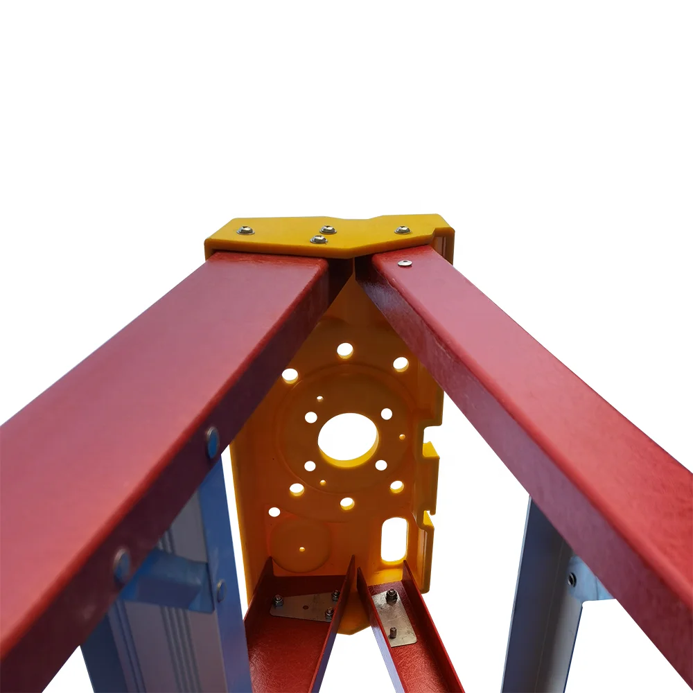 FRP Material Red Easy To Carry Glass Fiber A Type Folding Ladder
