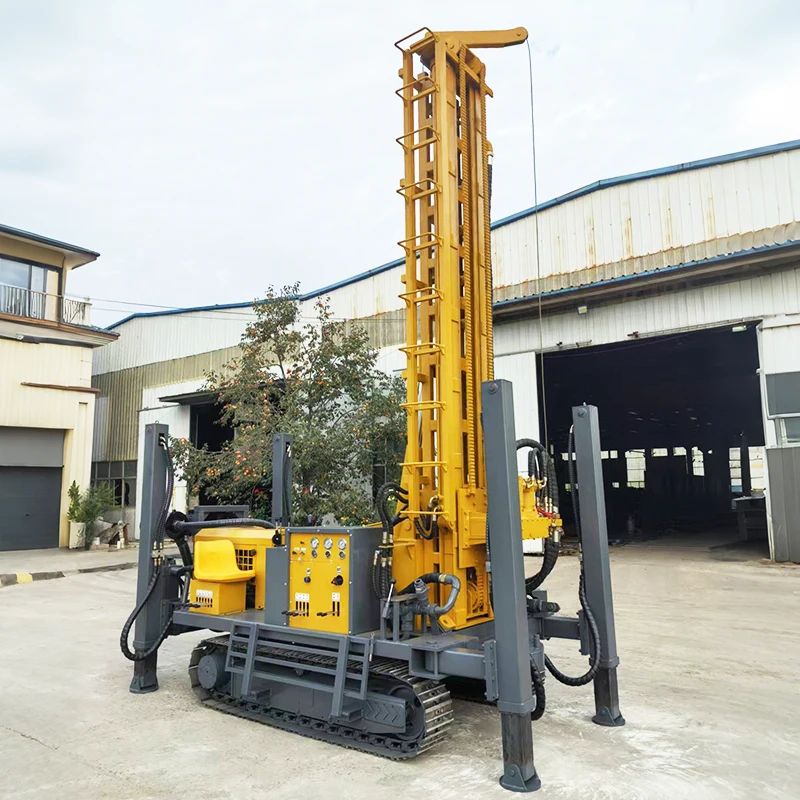 Towable Borehole Rig 100-600m Depth Integrated Water Circulation System for Efficient Drilling and Cleaning