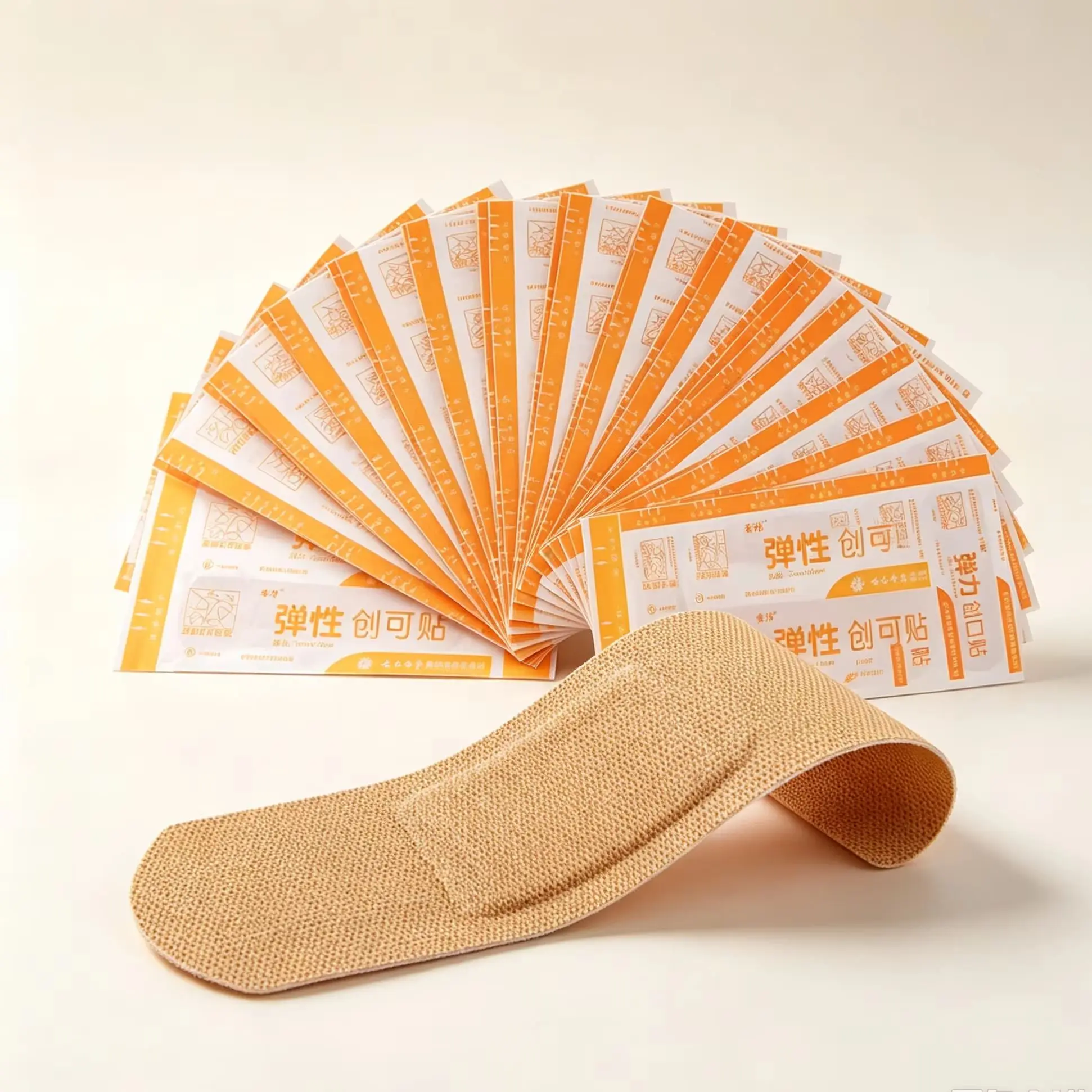 100Pcs Elastic Breathable Wound Plasters, Anti‑Rub Foot Bandages, Flexible Adhesive Bandages For Injury Protection Daily Use