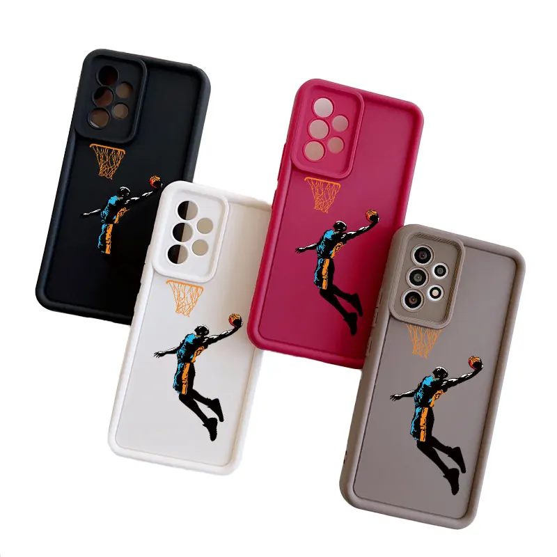 Basketball Fasion All-inclusive Anti-drop Phone Case For Realme GT 7I 8 8I C2 C15 C20 C21 C21Y C31 C35 C53 C55 Soft Cover Coupe