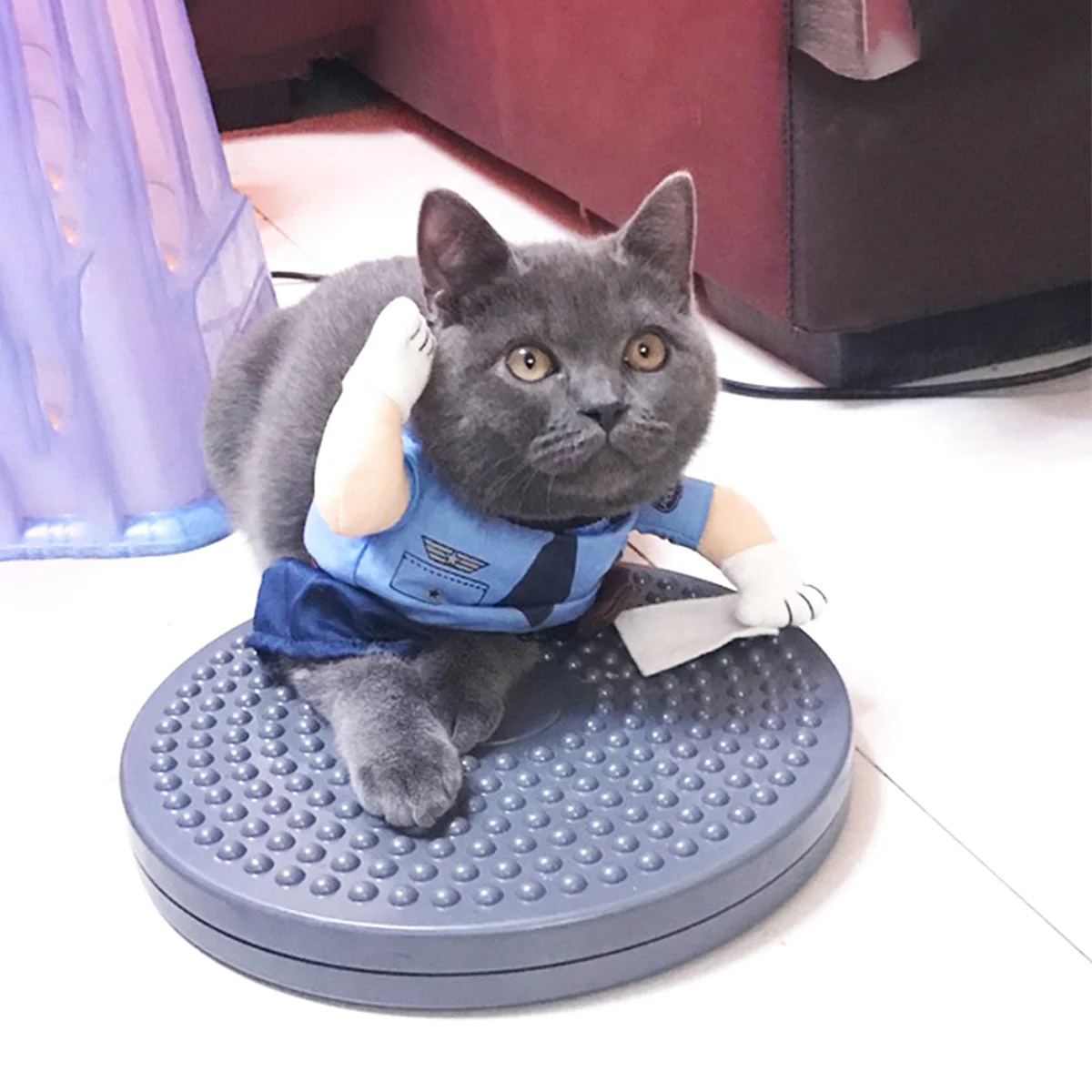 

Cat Clothes Police Costume Creative Design Chic Durable Material Perfect for Halloween Christmas Pet Supplies Pet Costume