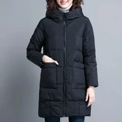 Waterdichte mode casual Big size winterjas dames overjas warme damesjassen dikke lange damesjassen vrouwelijke warme parka's