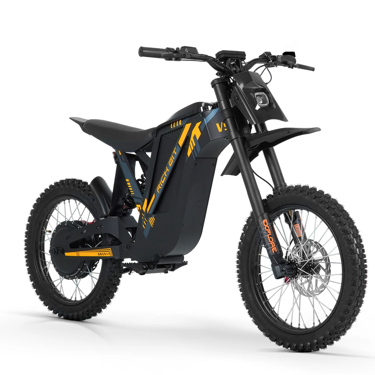 RICH BIT V9 Ultra Allterrain-Elektrofahrrad 2500W Motor 48V 20Ah Akku Vollfederung Erwachsenen-Offroad-E-Motorrad