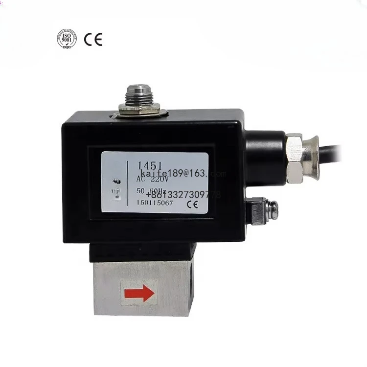 3/8 بوصة 1/8 بوصة 240 فولت 2-Way 300 بار صمام الملف اللولبي للمياه عالي الضغط