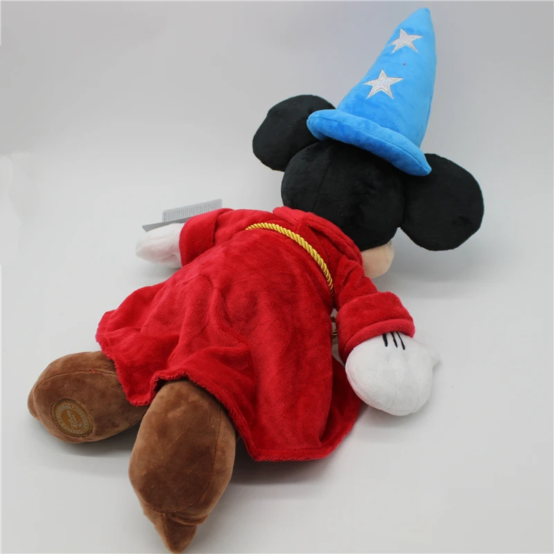 Disney Fantasia magik Mickey pluszowa zabawka lalka magiczna czapka prezent urodzinowy dla dzieci tkanina lalka prezent miękka kreskówka poduszka do spania