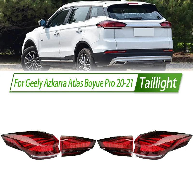 For Geely Azkarra Atlas Boyue Pro 20-21 Taillight Assembly Style Rear Lamp with Turn Signal Reverse Light Direct Fit Replacement