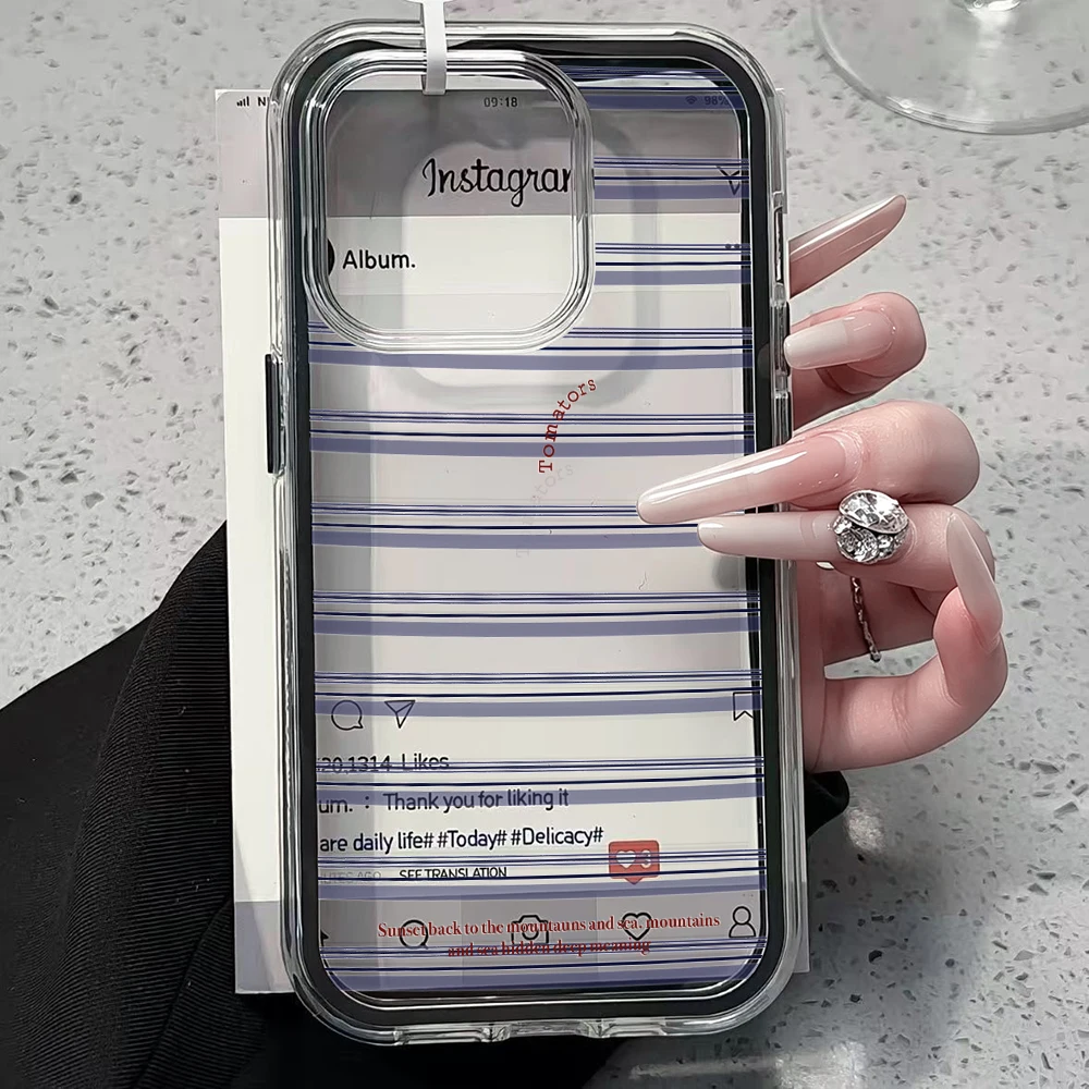 Kreative Streifen INS Handyhülle für Samsung Galaxy S26 Ultra S25 S24 edge s22 s23 Plus FE A57 A54 A55 A16 A35 A36 A37 5G Cover – Detail 2