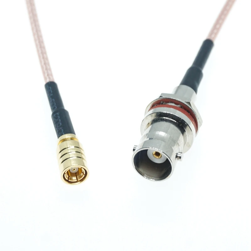 BNC FEMALE NUT TO SMB FEMALE Cable RG316 RF Coaxial Coax Pigtail Jumper S