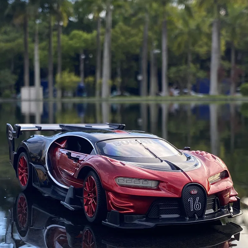 Модель спортивного автомобиля Bugatti GT в масштабе 1:32, модель автомобиля из сплава, литой металлический игрушечный автомобиль, модель автомобиля, имитация звука, фотоколлекция, игрушка в подарок
