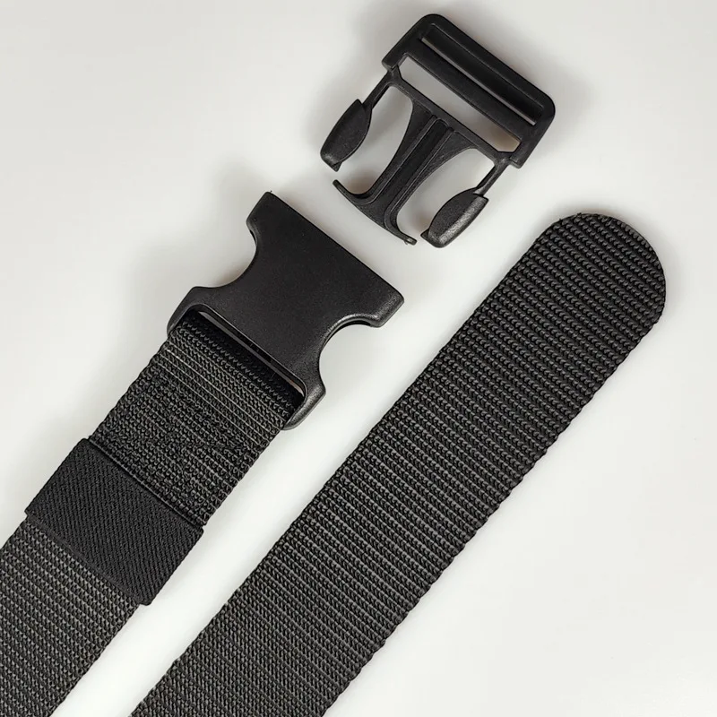 Cintura metallica cintura tattica in nylon da uomo cintura per pantaloni da allenamento militare per allenamento all'aperto giovanile