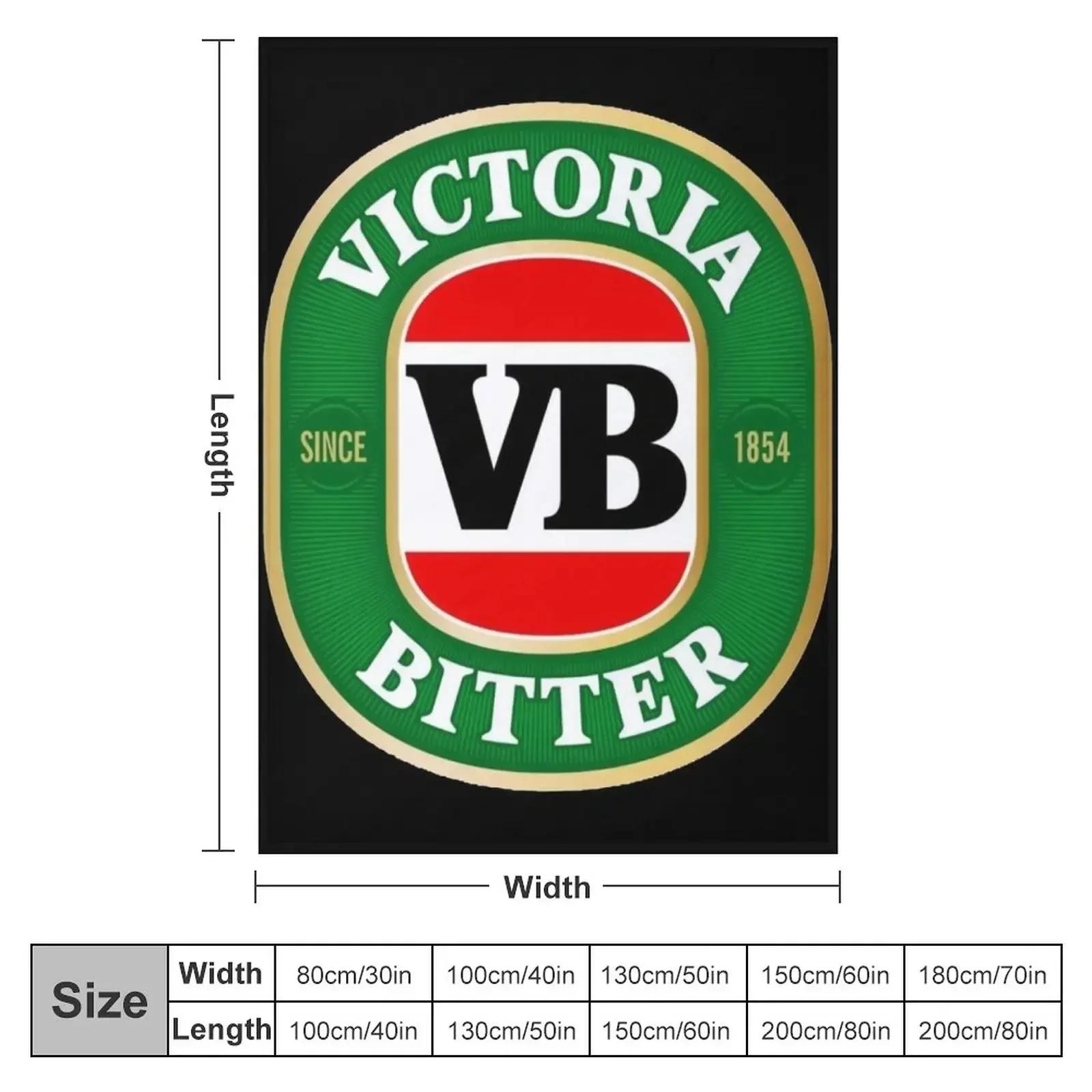 redwhite,Victoria Bitter Victoria Bitter Throw Blanket Custom Luxury Designer Bed Fashionable Single Blankets