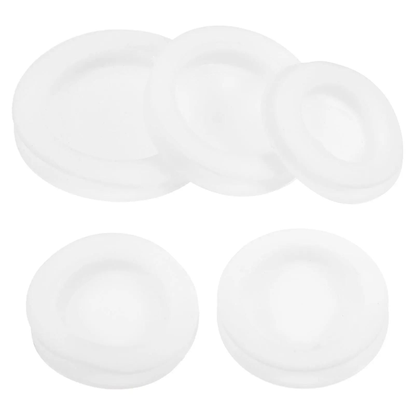 5pcs Round Plug Stoppers Pvc Material For Piggy Bank Saving Box Replacement Caps Stopper Assorted Sizes Compatible With Money