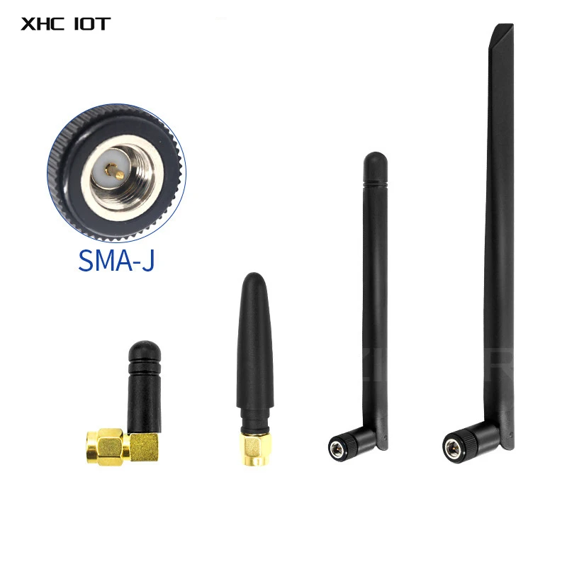 2PCS 2,4G 5,8G XHCIOT Antenne Gummi Antenne 2dBi SMA-J Interface Für Drahtlose Modul Smart Industrie 2,4G gummi Antenne Serie