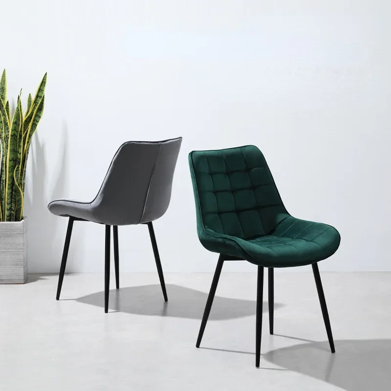 Nordic Fashion Home Rugleuning Eetkamerstoel Eenvoudig Hotel Onderhandeling Koffiestoel Make-Up Kruk Stoelen Voor Keuken