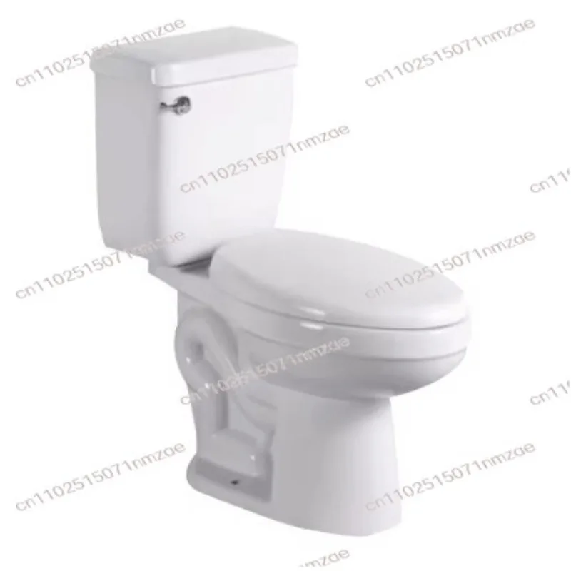 Siphonic Two-Piece Ceramic Toilet Compact Size Commode for Small Bathroom Household Use
