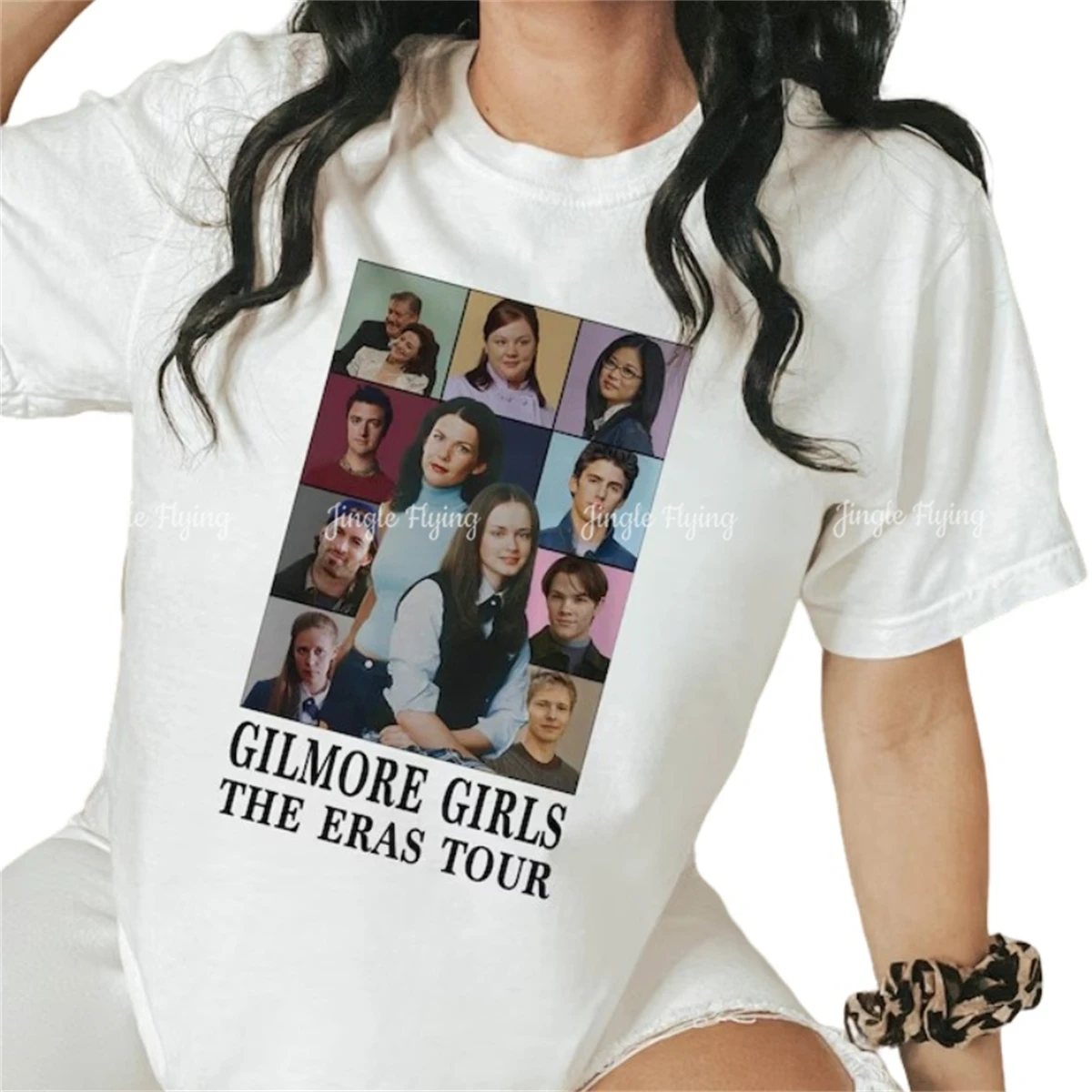 Gilmore Girls Tshirt Eras Tour Shirt Rory Gilmore Print Jess Mariano Gift For Woman And Man Premium Unisex T-shirt