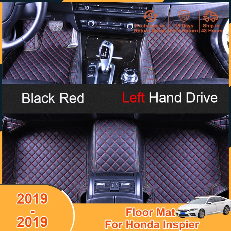 2019-2019 Floor Mats Carpets for Honda Inspire 2019 Accessories Non-Slip Left Hand Foot Pad Cover XPE Leather Waterproof