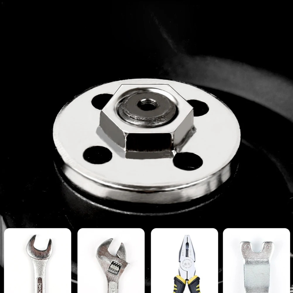 1pc Hexagon Flange Nut Angle Grinder Pressure Plate Outer Flange For Type 100 Nut Quick Release Locking Hexagon Nut Power Tool
