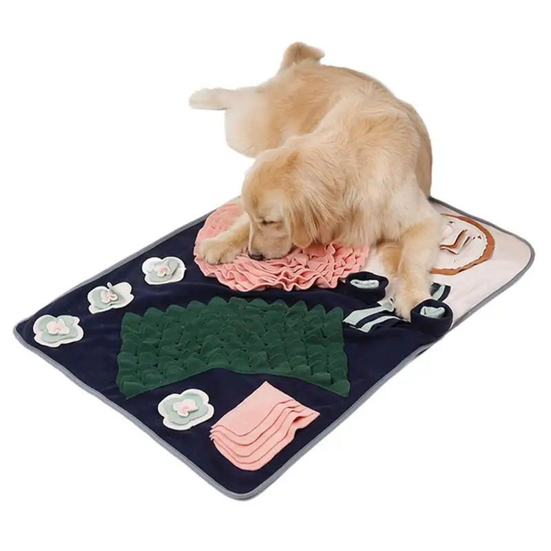 

Dog Activity Mat Enrichment Toys Interactive Feed Foraging Mat Dog Puzzle Nosework Feeding Mat Encourages Natural Foraging Skill