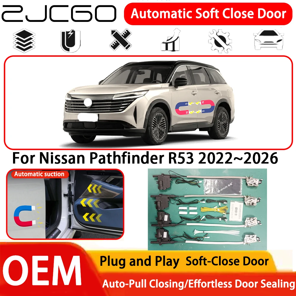 

Система автоматического мягкого закрывания дверей (Soft Close) для Nissan Pathfinder R53 2022-2026, OEM, Plug and Play