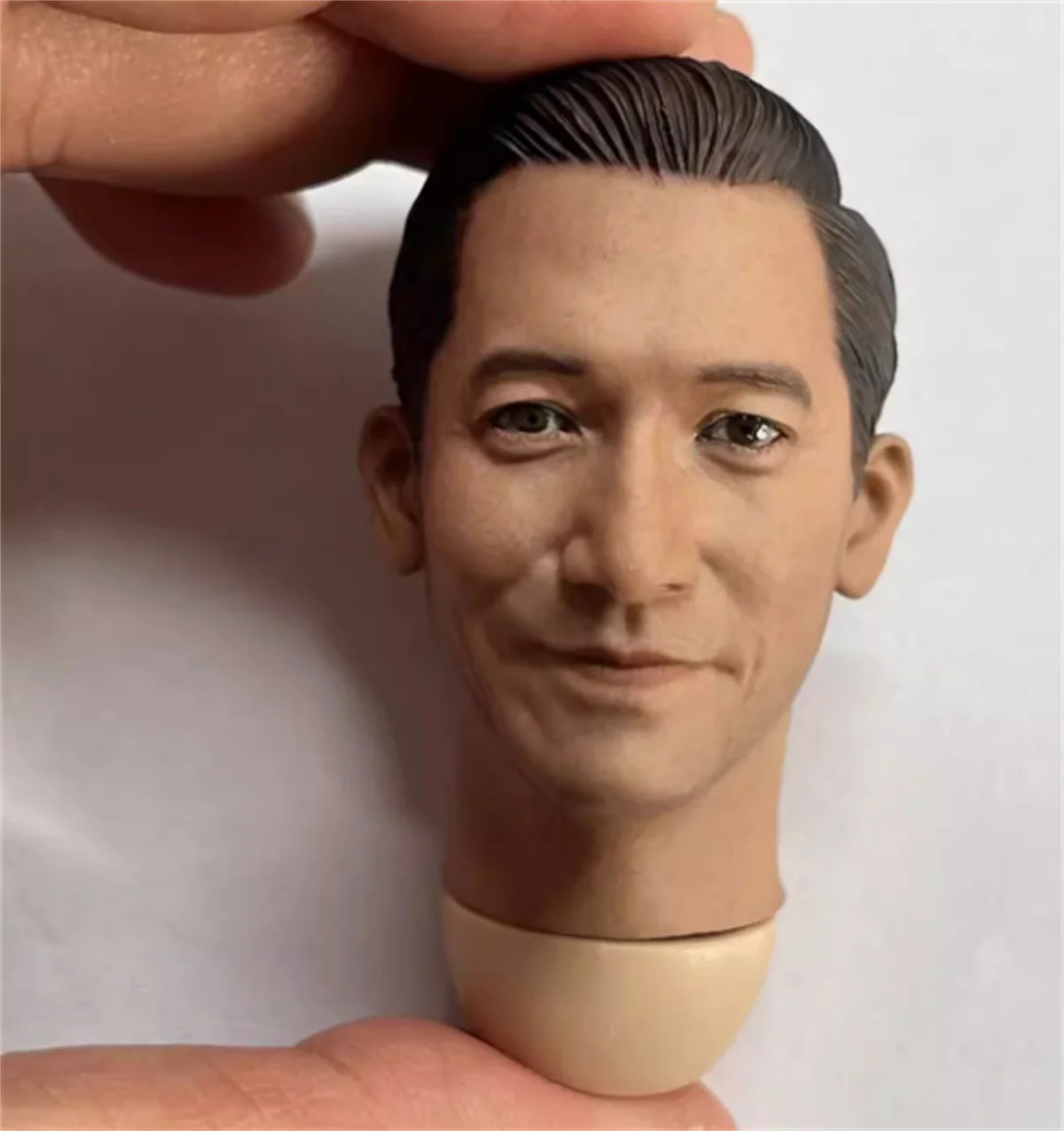 Tony Leung Chiu Wai Male Head Carving Star  Toys  NO Neck Actor Soldier Unpainted /painted  Model 1/6 Scale Action Figure Body