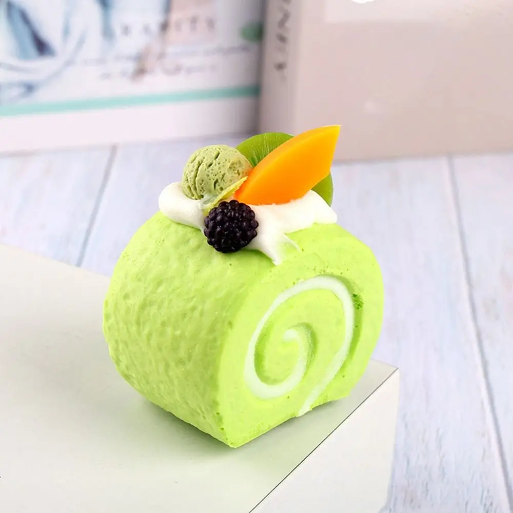 New Slow Rebound Cake Squeeze Toy Soft Cartoon Refrigerator Magnets Anti-stress Mochi Squish Foam Toy for Kids Adult