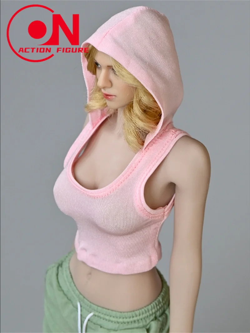 1/6 Bilancia Femminile Con Cappuccio Senza Maniche Maglia Top Soldato Vestiti Modello Misura 12 ''TBL Action Figure Bambole