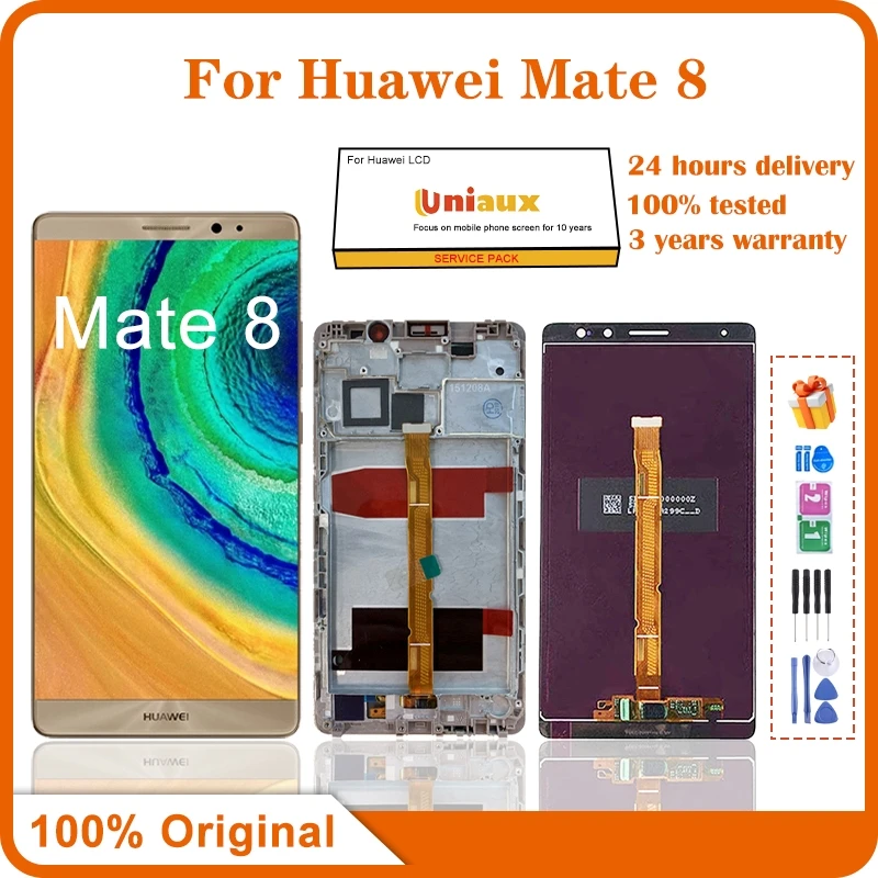 6.0'' For Huawei Mate 8 LCD Display Touch Screen Digitizer Assembly Replacement For Mate 8 Mate8 NXT-L29 NXT-AL10 LCD Screen