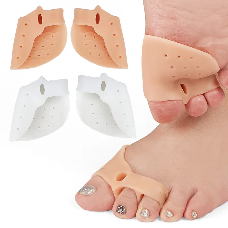 

Silicone Toe Corrector Hallux Valgus Buffer Toe Separator Breathable Men Women Foot Care Protectors Foot Pedicure Tools 1Pair