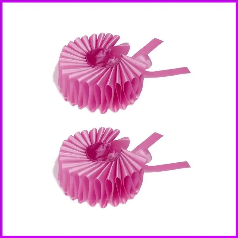 Elegante Victoriaanse roze kleur gegolfde nek valse kraag en polsmanchetten voor Elizabethaanse jurken Clown Choker