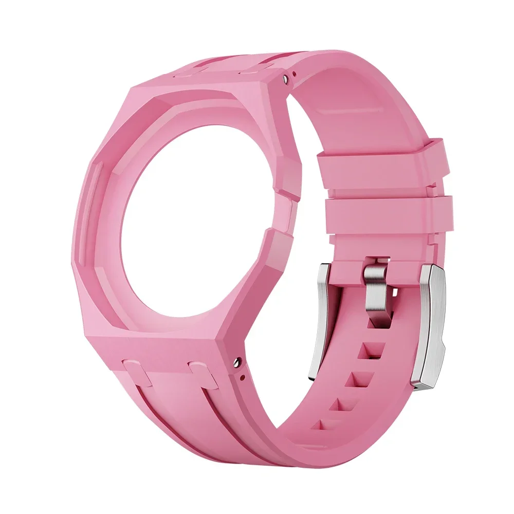 Luxury Modification Kit For Swatch x AP Royal POP Ceramic+Silicone Watch Case Strap Pocket Changer To Wristwatch*