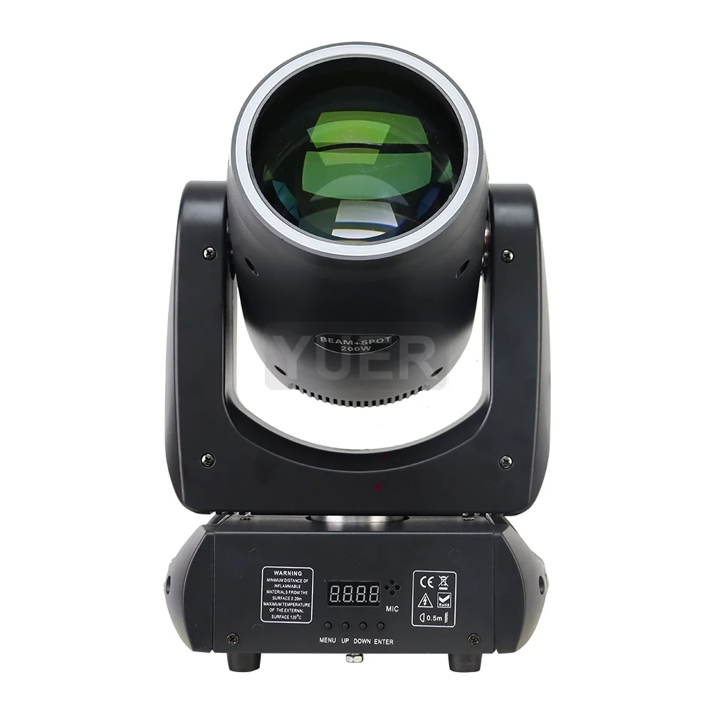 4Pcs/lot LED Beam Spot 200W With Ring 3in1 Moving Head Light 18 Rotating Prisms Dj Dmx Stage Effect Light Disco Dj Wedding Club