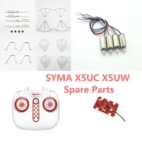 Syma X5UC X5UW RC Drone Spare Parts motor blade Protective cover Lampshade Landing gear Blade cover Receiving board Camera etc