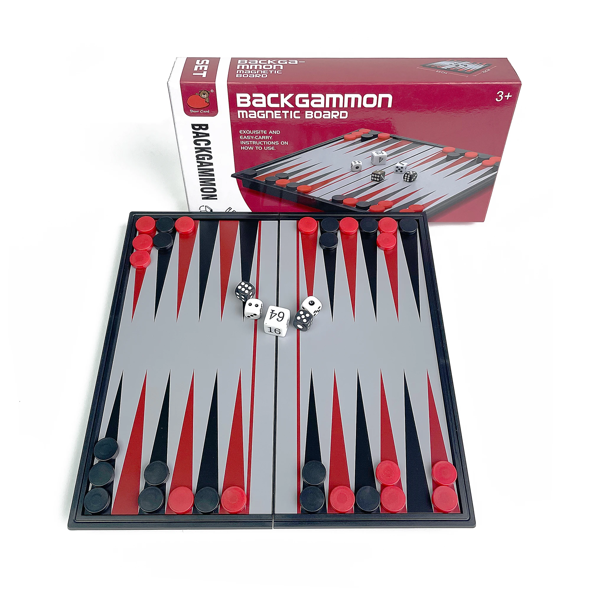 

Складная магнитная доска для нард 25x25 см, портативная пластиковая настольная игра для путешествий и активного отдыха, классический стратегический набор
