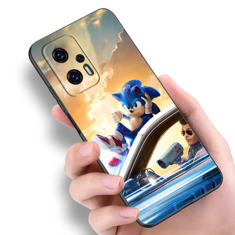 S-Sonic The H-Hedgehog Black Silicone Phone Case dla Xiaomi POCO X3 X4 NFC F2 F5 M3 M4 M6 X3 X4 X5 Pro 5G F3 GT C65 F4 M5 X2