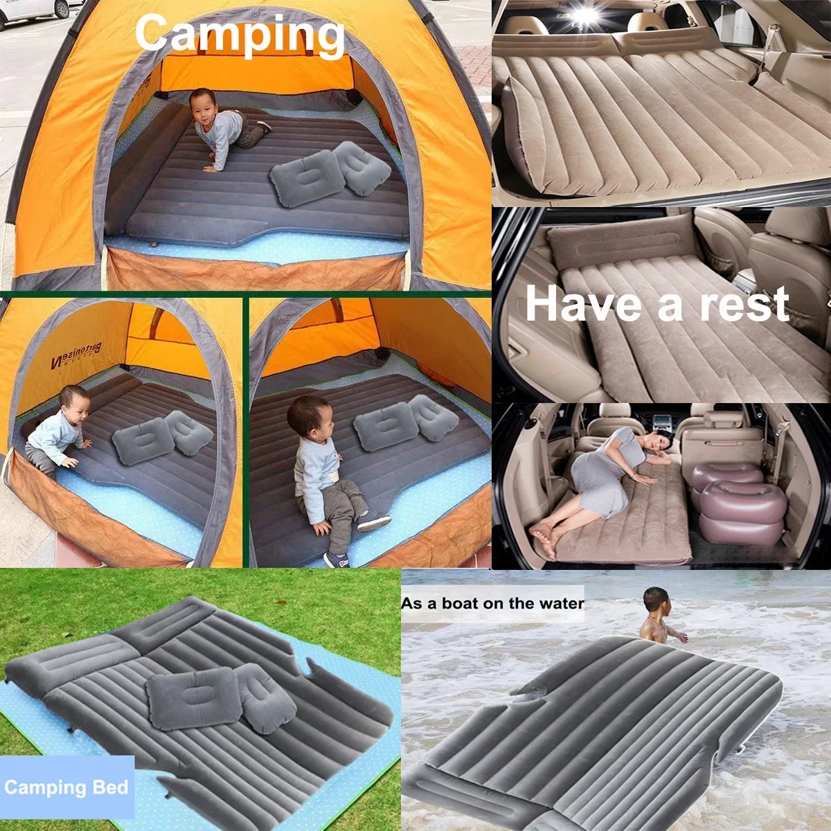 new SUV car inflatable air cushion portable camping mattress