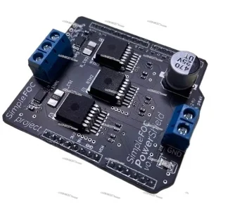 Simple FOC Power Shield for High-efficiency Drive Boards for Brushless Motors