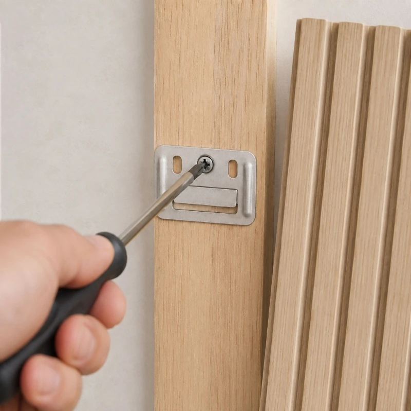Metal Wall Board Mounting Clip Fasteners Concealed Fixing Set for Ceiling Work with Adjustment Hole Structure and Interior M4YD
