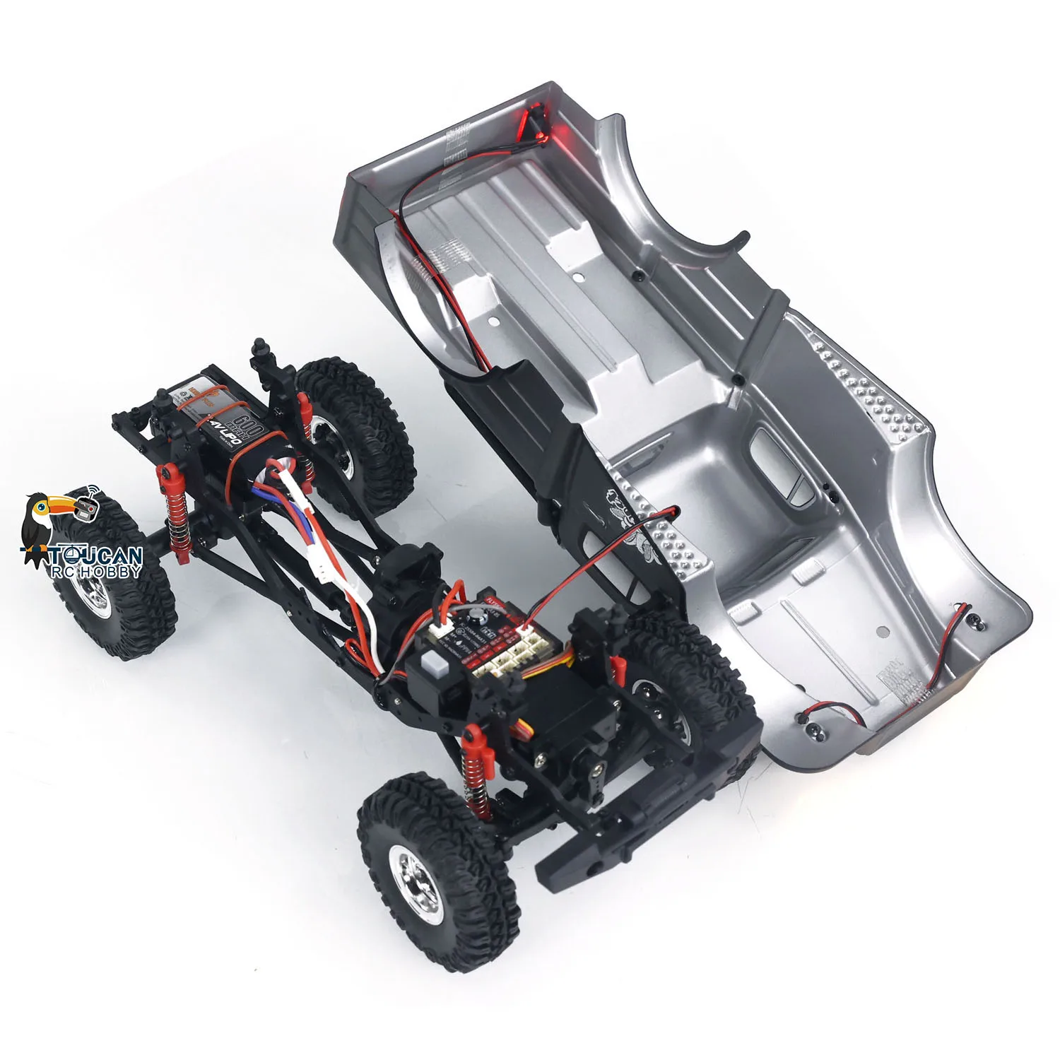 Hobby Plus CR18 RTR 1/18 RC Crawler Rock Car 4WD 4x4 Electric Climbing Off-road Vehicles Model Light System Toys Gifts TH24014