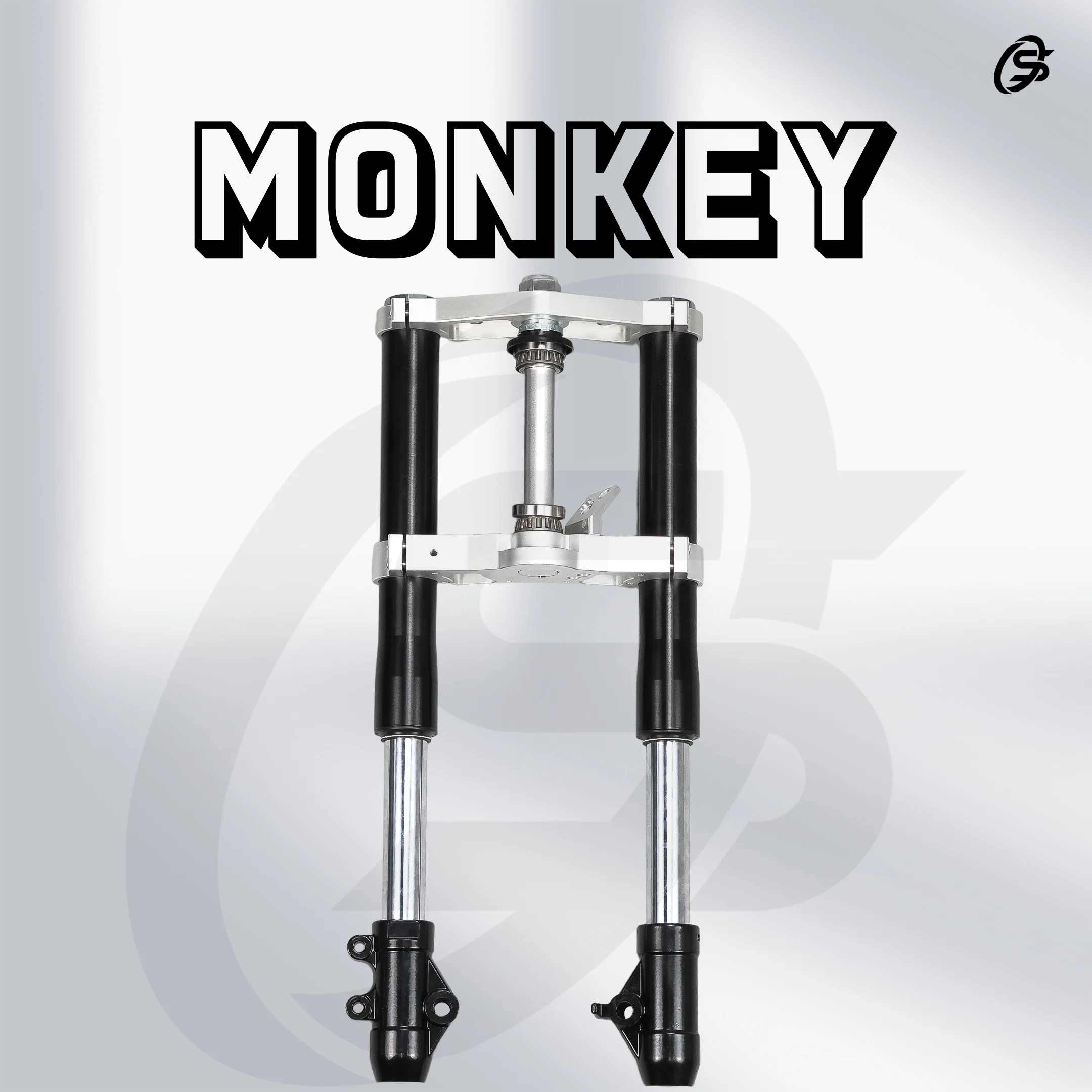 Front Fork Kit 45mm 540mm Monkey Front Shock Absorber CNC Fork Set Motor Accessories Rebound Speed Unadjustable for Honda Monkey