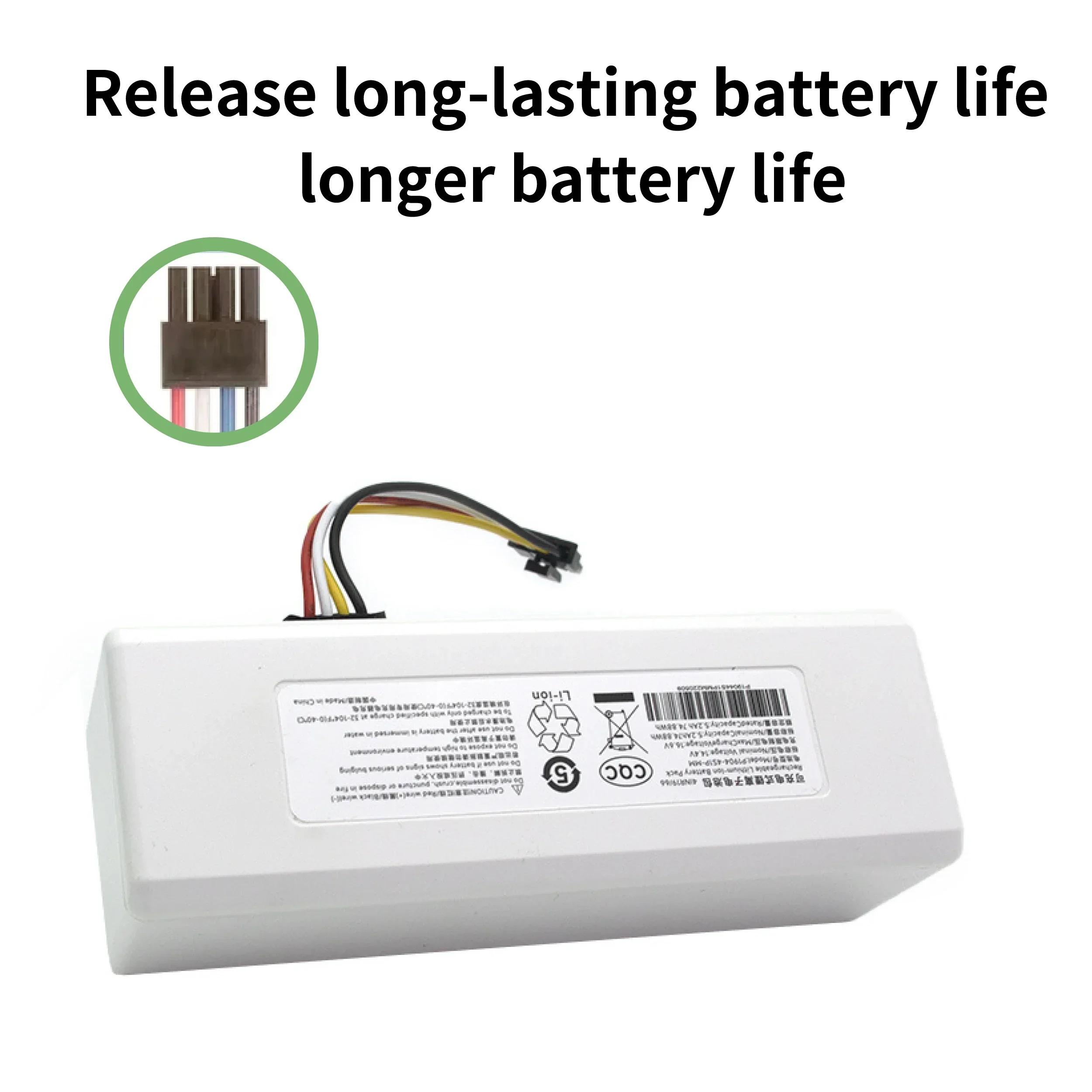 NEW 14.4V 12800mah P1904-4S1P-MM Battery For Xiaomi Mijia 1C STYTJ01ZHM Robot Vacuum Mop Cleaner Accessories Parts