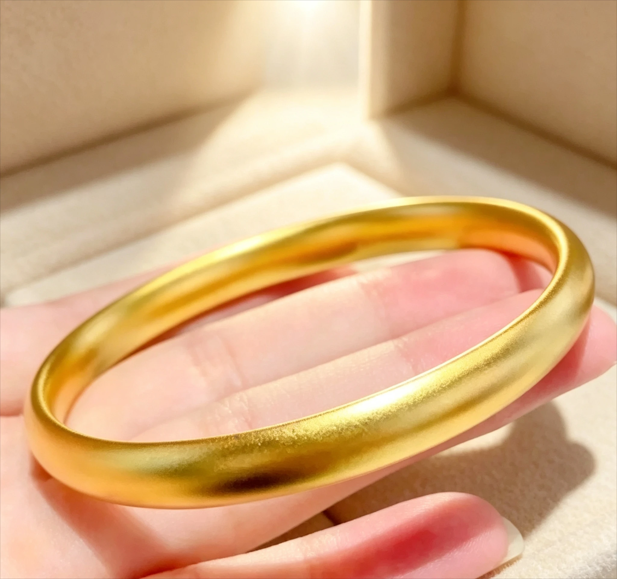 méthode 9999 Bracelet en or véritable 24 carats, bracelet à maillons plats, bracelet uni pour femmes, mariage. Demandez au service client.