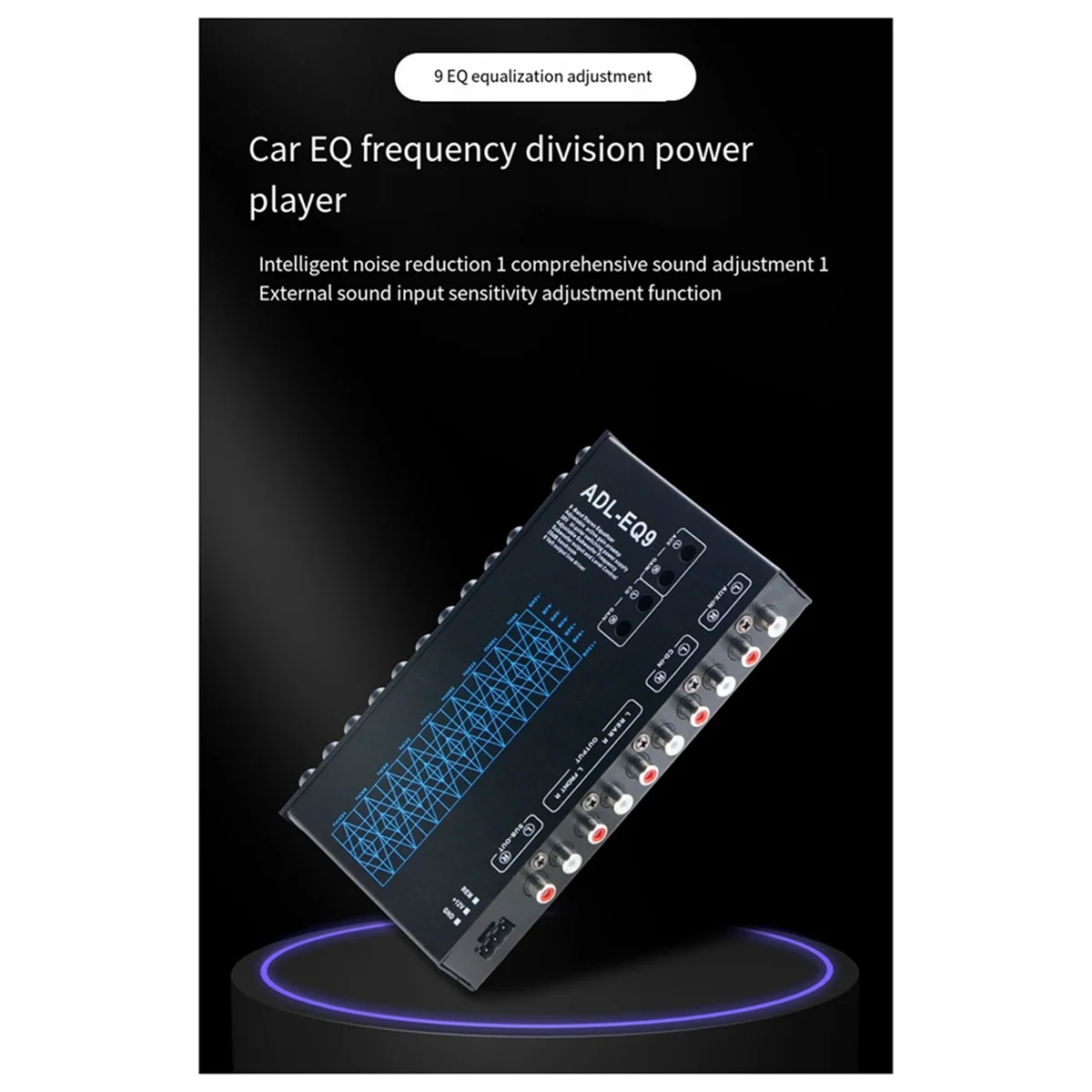 

Auto Square 9 Band Graphic Equalizer Digital Car Audio ADL-EQ9 Full Series Car Amplifier Equalizer+Adjustable Filter