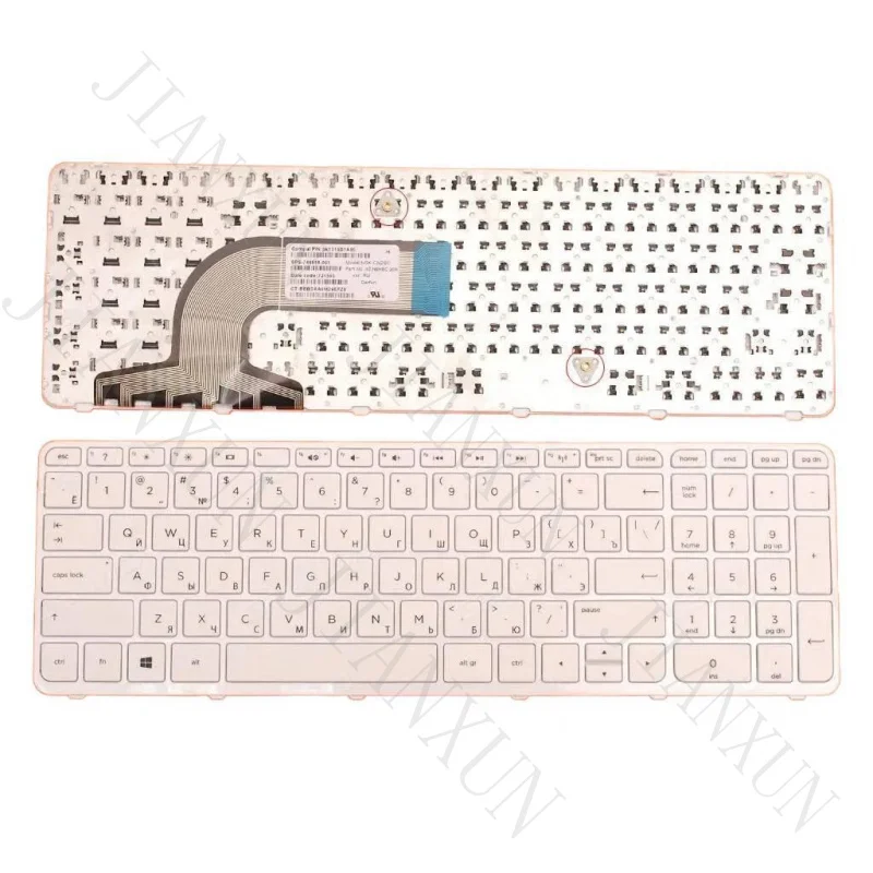 S+RU Laptop Keyboard For HP Pavilion 15-e 15-n 250 G3 255 G3 256 G3 White Frame