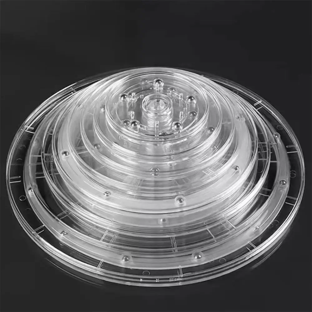 360 Rotating Acrylic Turntable Round Base Transparent Transparent Round Base Multifunctional Jewelry Display
