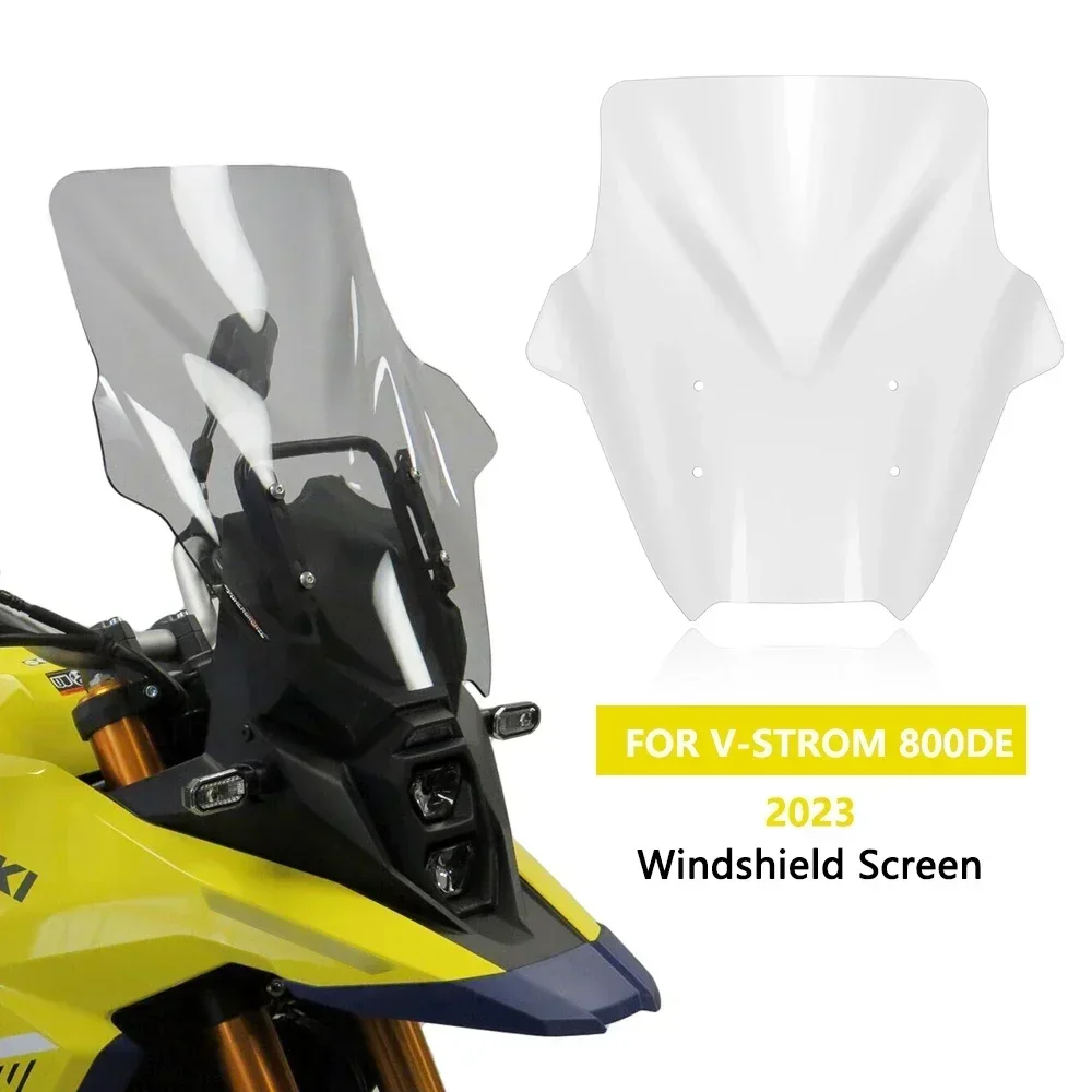 For V-STROM 800DE 2023 New Windshield Motorcycle Windscreen Wind Shield Screen Deflector Spoiler Protector v strom 800de 455 mm